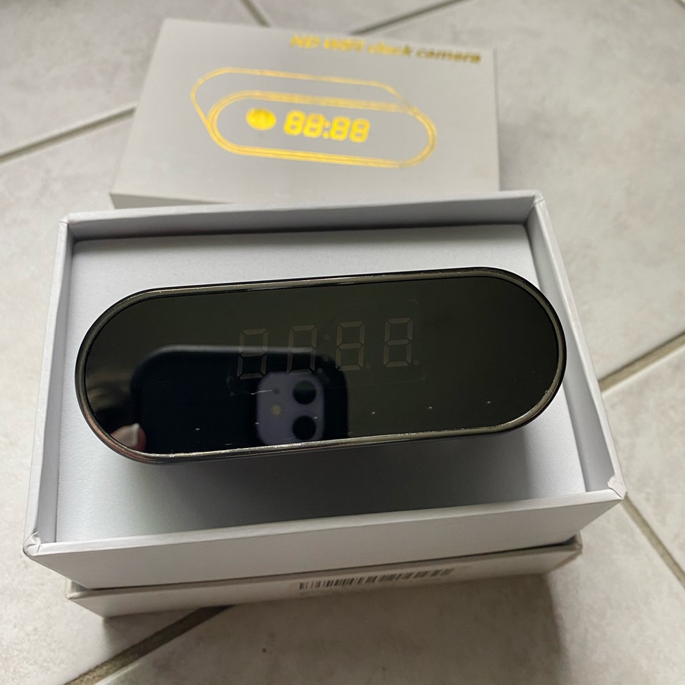 New in the box, Hidden Bluetooth Camera Compact Digital Clock